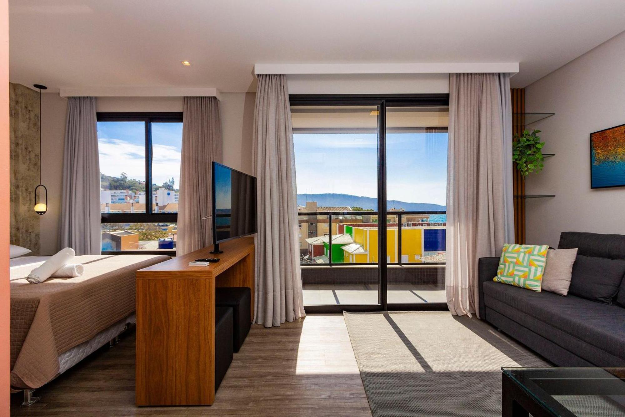 Aion Suites 302 - Lindo Apartamento Com Vista Para O Mar, A 60M Da Praia De Bombinhas, Com Piscina E Academia No Rooftop. 외부 사진